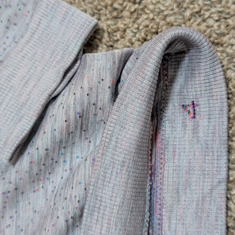 Lululemon Swiftly Relaxed Long SleeveDapple Dot Slate / Fuchsia Multi - Picture 6 of 8